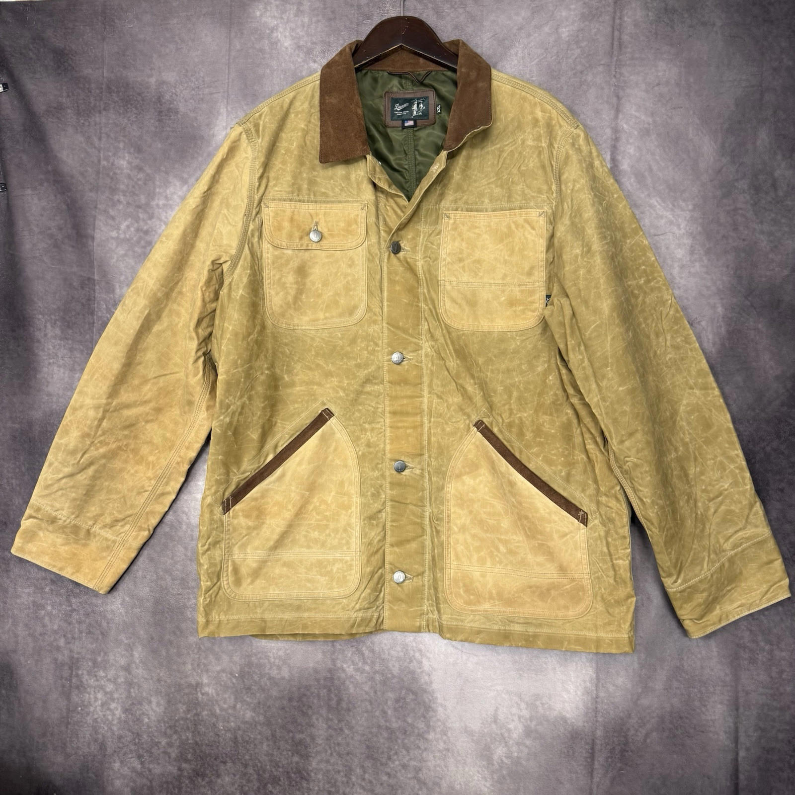 Danner Shipyard Waxed Canvas Jacet Men Xxl 2xl Tan $450